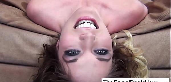  Hot teen gets her face fucked and cummed on